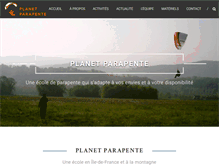 Tablet Screenshot of planet-parapente.com
